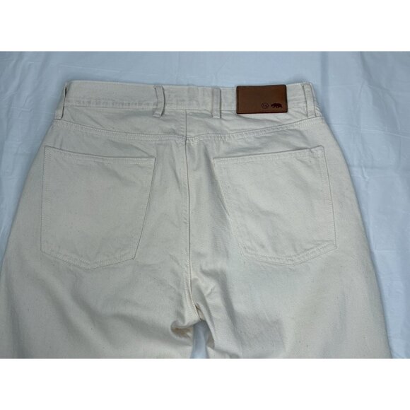 Taylor Stitch Slim Organic Selvedge Jean Men’s 30x34 Natural Button Fly Rivets - Picture 6 of 16